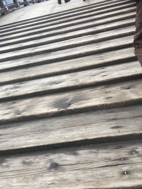 錦帯橋の階段