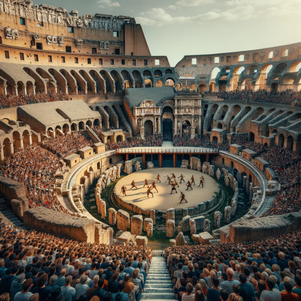 古代ローマの円形球技場
