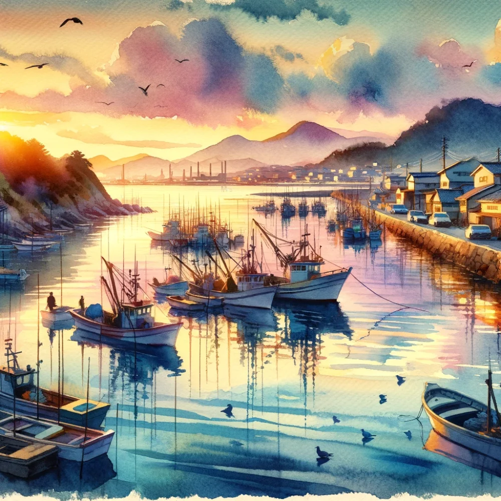 大分県の漁港のイメージ図