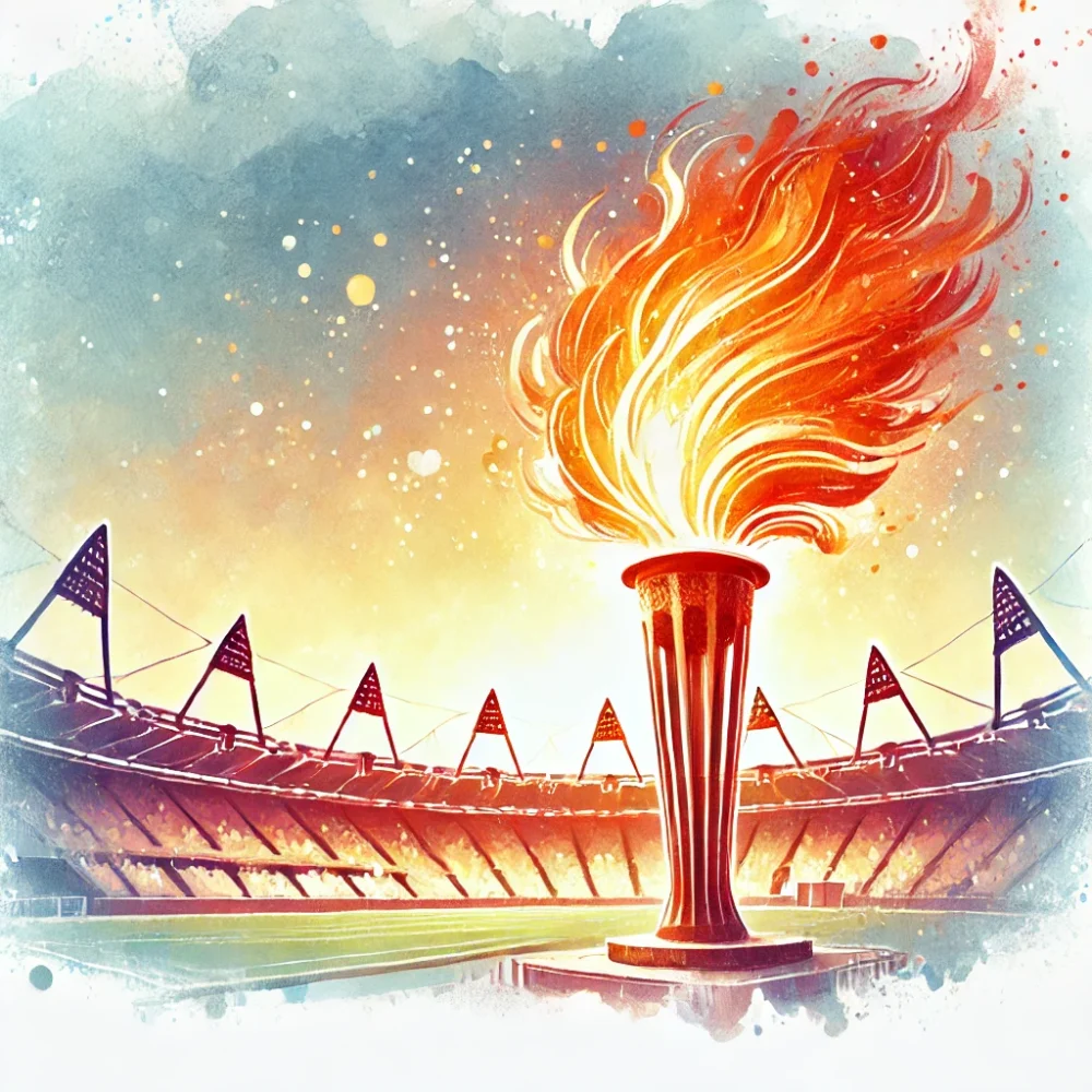 オリンピックの聖火のイメージ画像