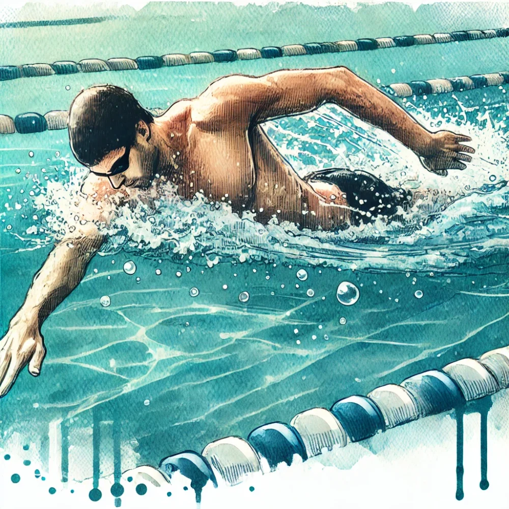 水泳の練習をしているイメージ画像