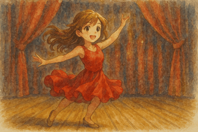 ダンサーがダンスを踊っているイメージです。