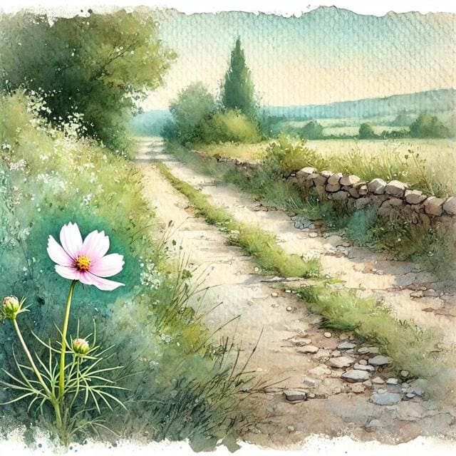 道端に咲く小さな花