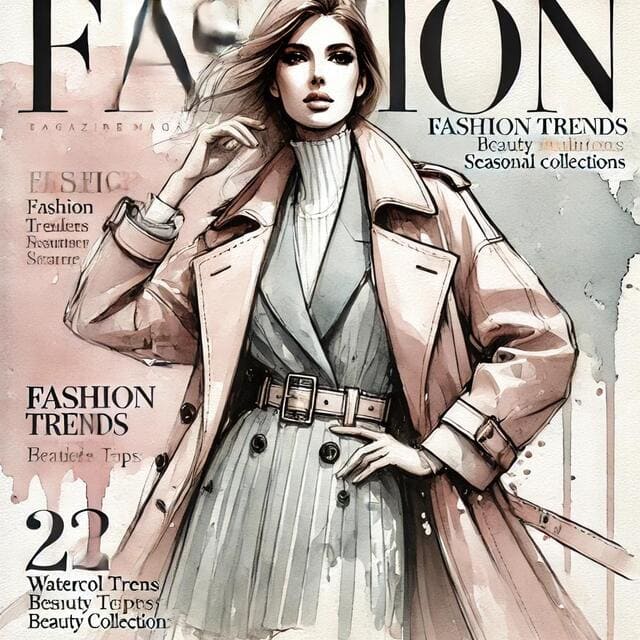 ファッション雑誌のイメージ画像です。
