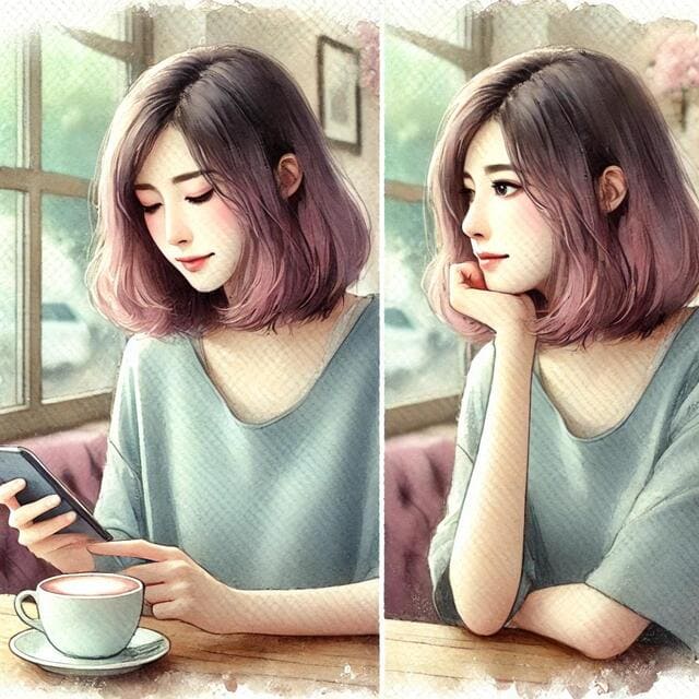 検索をしている女性のイメージ画像です。