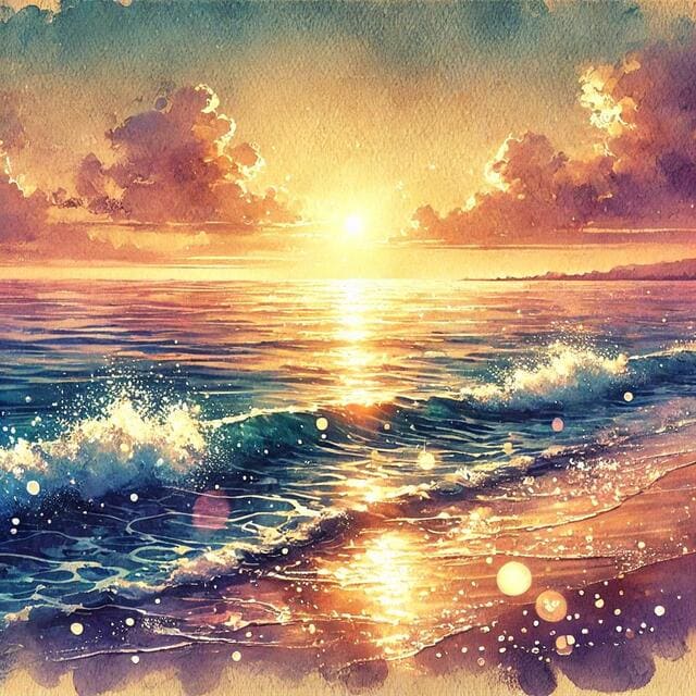 海辺の光景