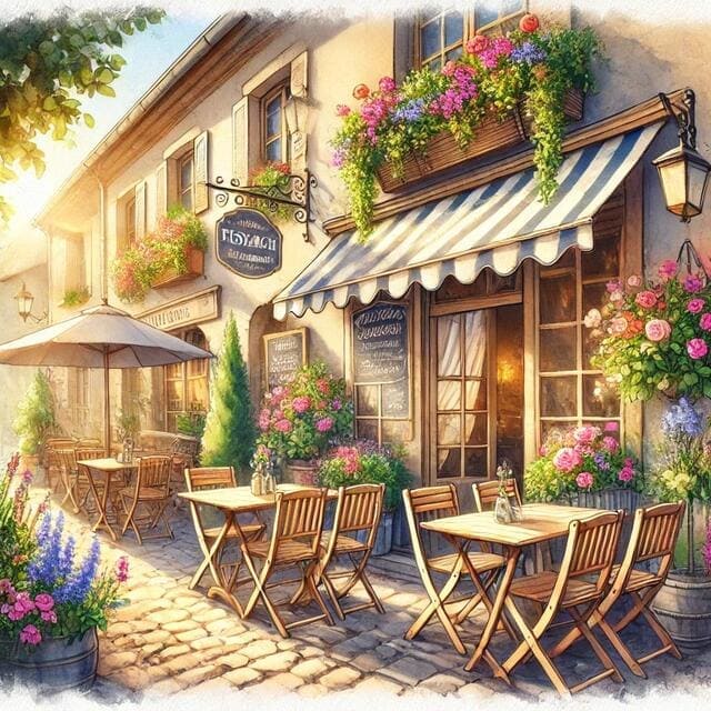 フランスのレストランのイメージ画像です。