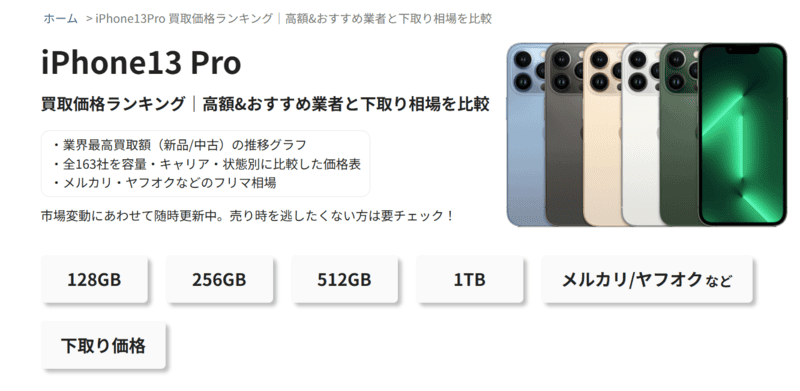 iPhone13Proのモデル