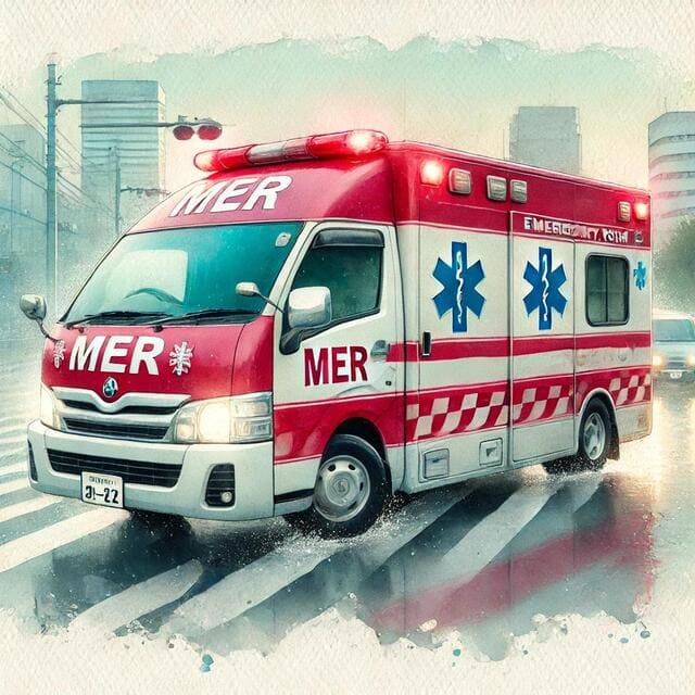 MERの救急車両のイメージ画像です。