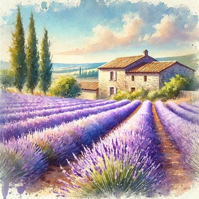 フランスのラベンダー畑