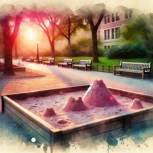 公園の砂場のイメージ