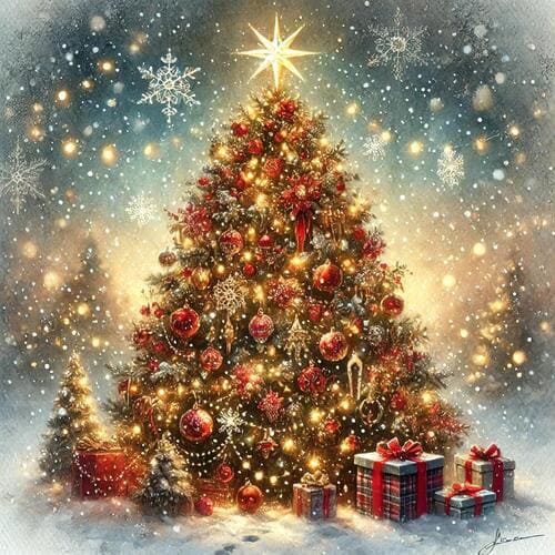 大きなクリスマスツリー