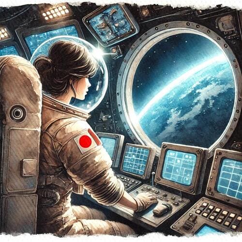 女性宇宙飛行士のイメージ画像