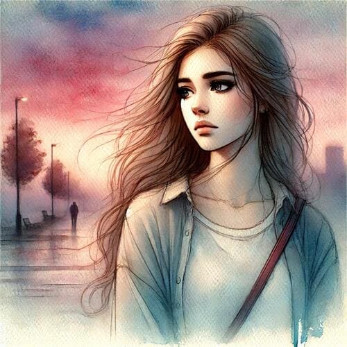 女性が切なそうな表情をしているイメージ