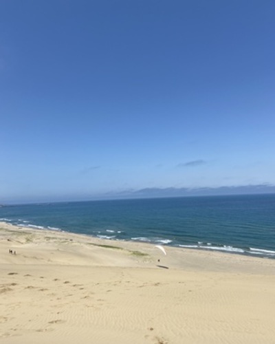 鳥取砂丘から望む日本海