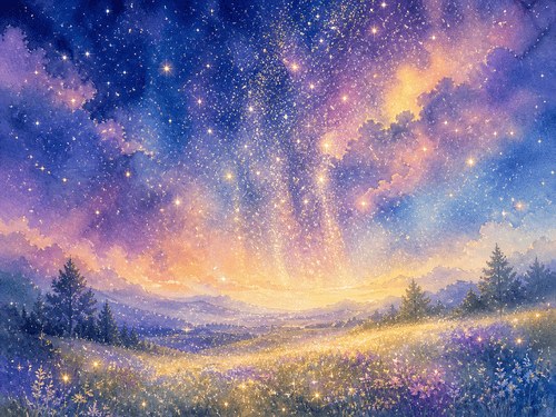 星屑の幻想的なイメージ